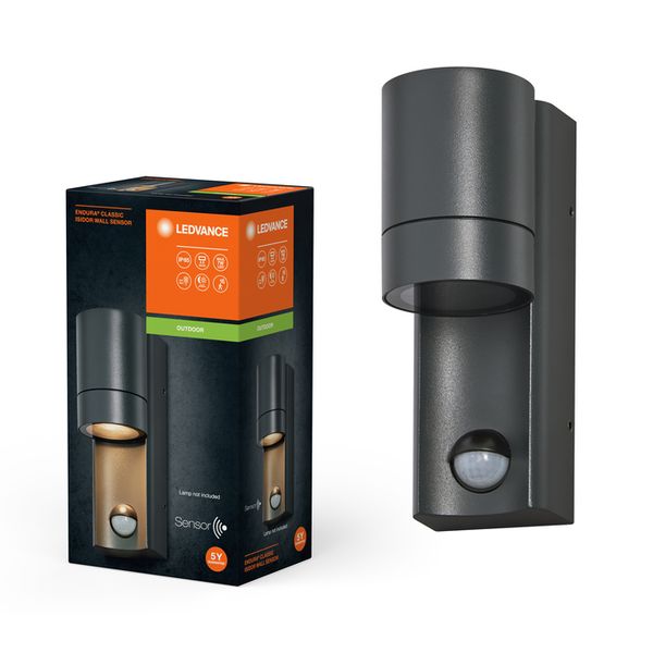 Endura Classic GU10 IP65 Isidor Wall Sensor Dark Gray - , изображение 2