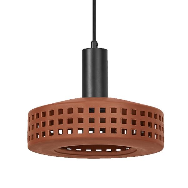Decor Clay Windows Pendant 1XE27 Brown - 