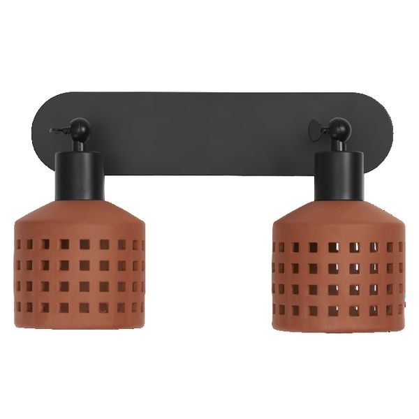 Decor Clay Windows Wall 2XE27 Brown - , изображение 3