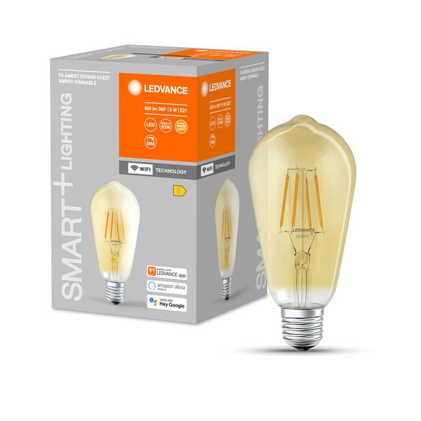 SMART+ Filament Edison Dimmable 53 6 W/2400 K E27 - , изображение 5