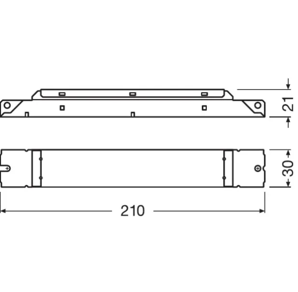 LED драйвер IT FIT 40W 220-240V 8-42W 40-120V  DIP 200/250/300/350 mA 210x30x21 OSRAM - , изображение 2