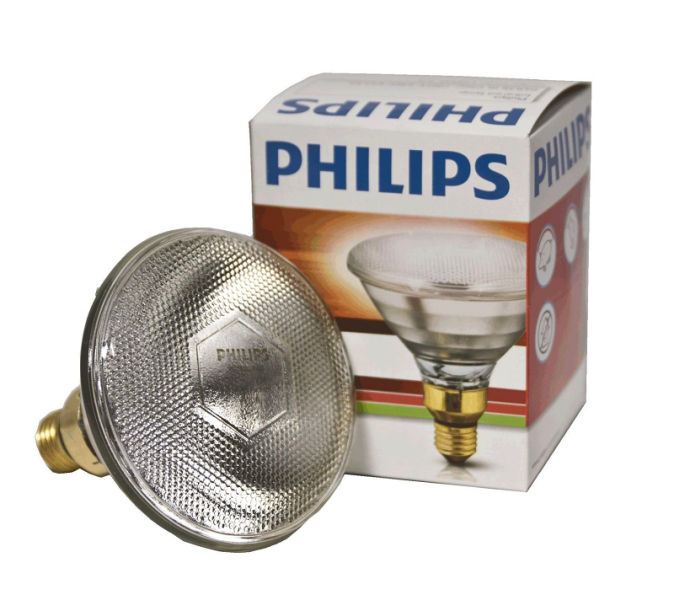 PHILIPS  PAR38  IR175С E27 230V d121x136 прозрачная - инфракрасная лампа - , изображение 3