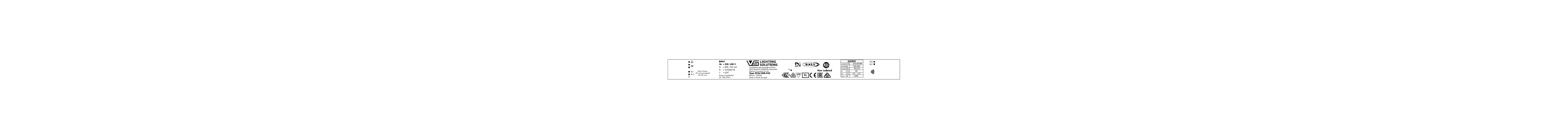 VS 165W  DALI2/NFC  350-800мА  120-360V  DALI2/D4i/B2L   ECXd  800.425  359x30x21мм - драйвер - , изображение 2