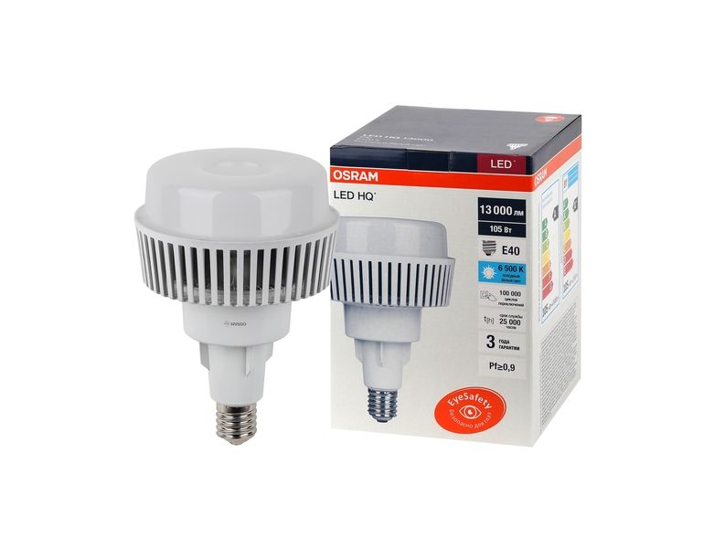 Лампа для высоких пролетов LED HQ 105W/865 230V 13000 lm E40 OSRAM - , изображение 2